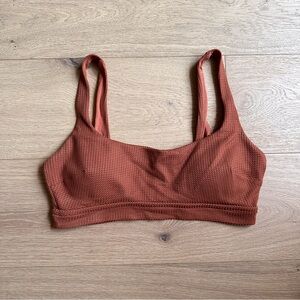 EUC Aerie Wide Strap Scoop Neck Swim Top Bikini